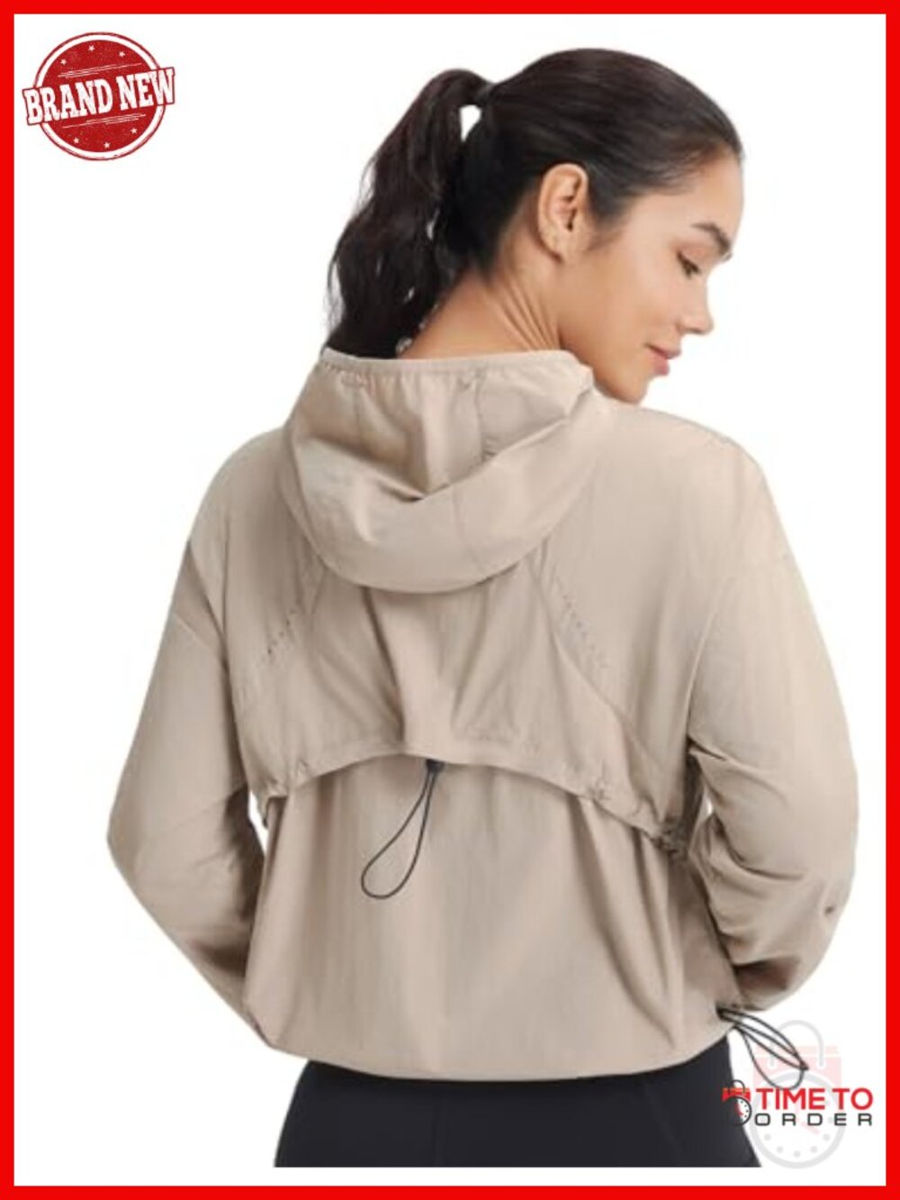 Women's Lightweight Packable Sun Jacket UPF 50+ Zip-Up Athletic Hoodie